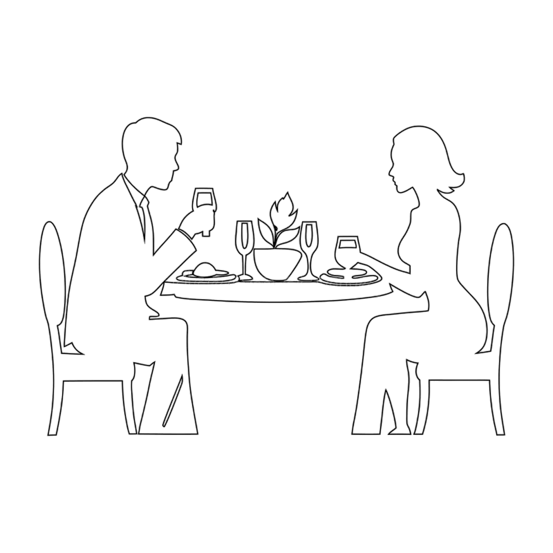 Decorative line art bottom